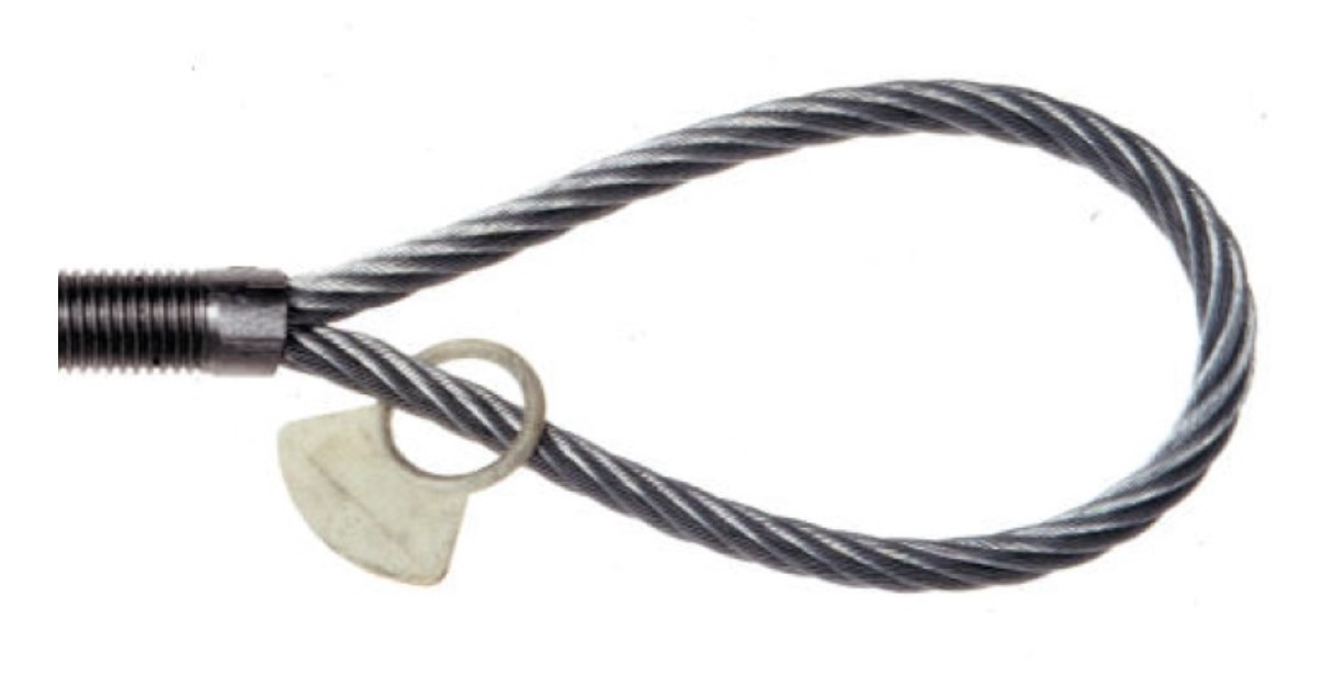 Boucles d'ancrage / Boucles de câble métriques à partir de 500 kg